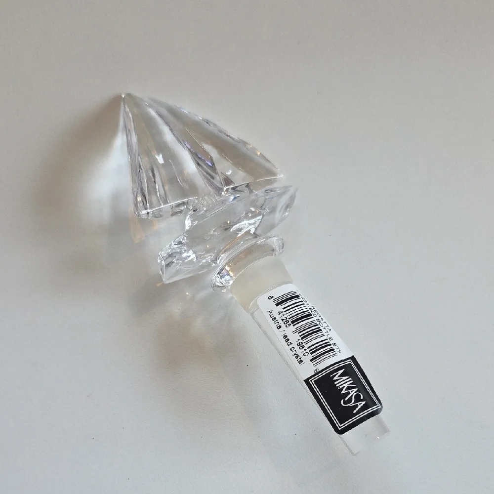 Wine Accessories - Mikasa Clear Crystal Wine Stopper And Corkscrew - Regatta